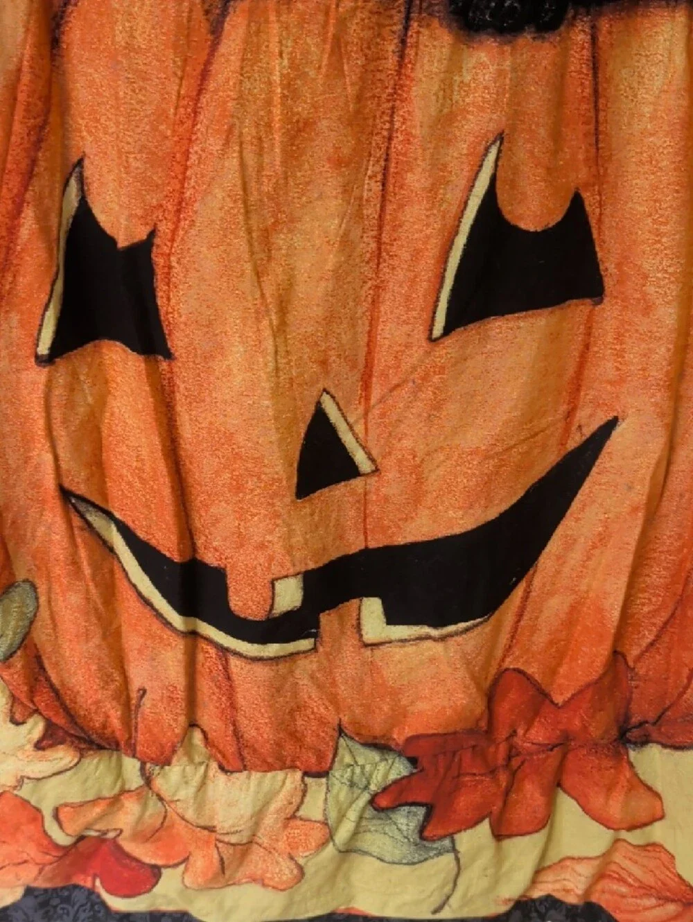 Halloween Pumpkin & Black Cat Quilt